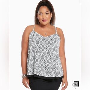 Torrid Medallion Print Double Layered Cami